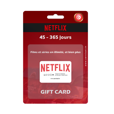 Carte Netflix – Abonnement | Code Officiel | Netflix Tunisie
